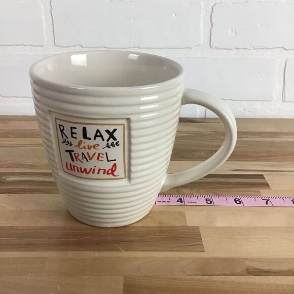 THE Old Pottery Company Cup Relax Live Travel Unwind outdoor cottage just Mug - Picture 10 of 12